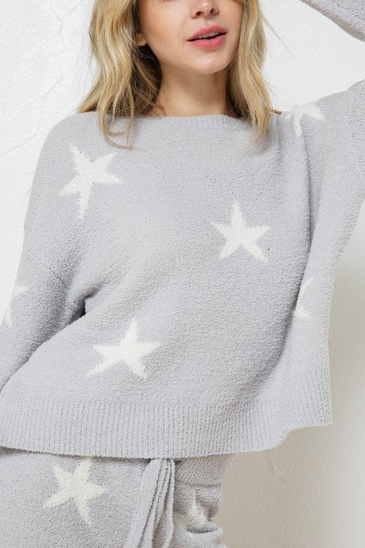 Star Print Lounge Set