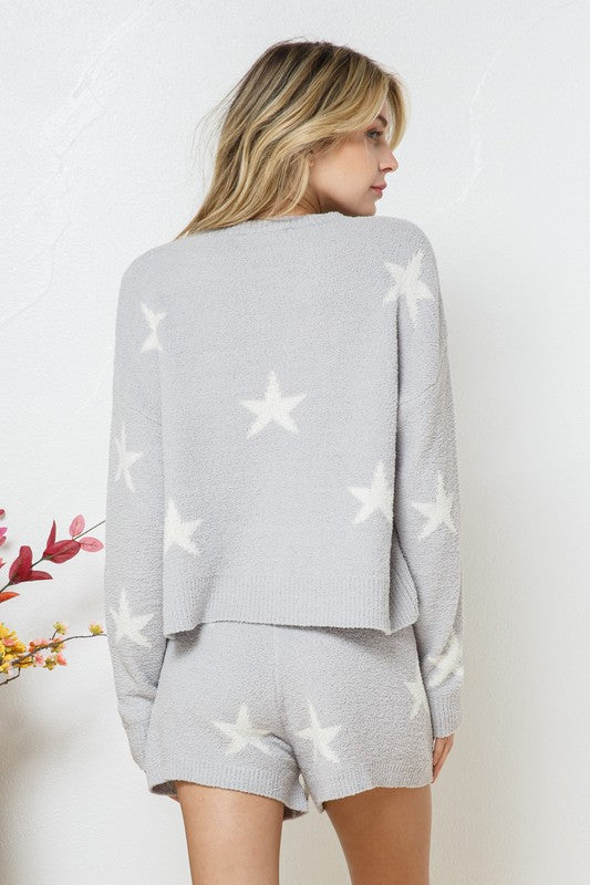 Star Print Lounge Set