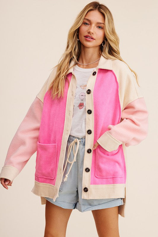 Colorblocked Shacket