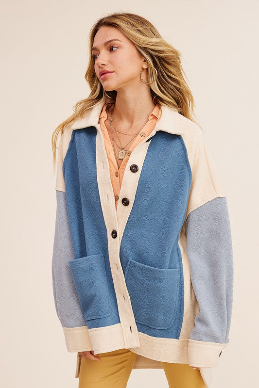 Colorblocked Shacket
