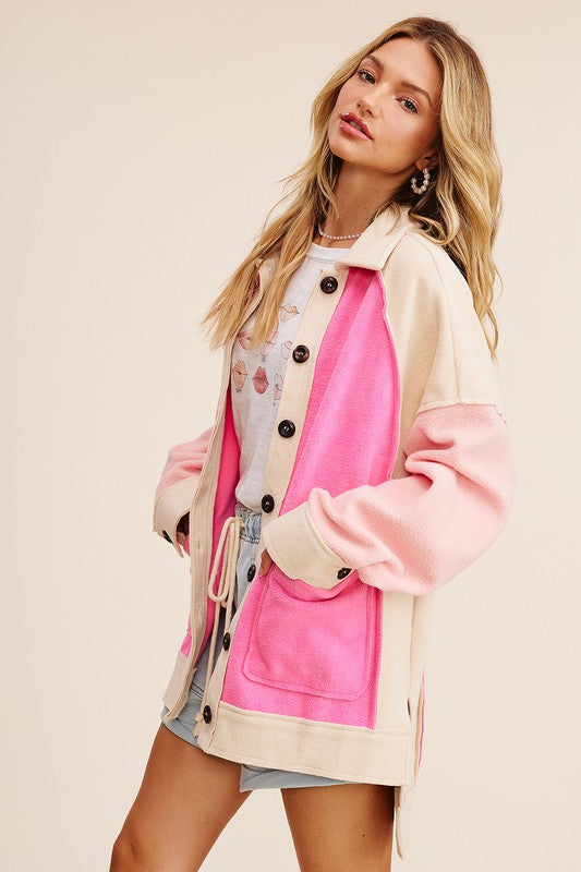 Colorblocked Shacket