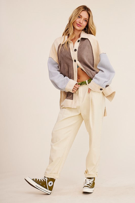 Colorblocked Shacket