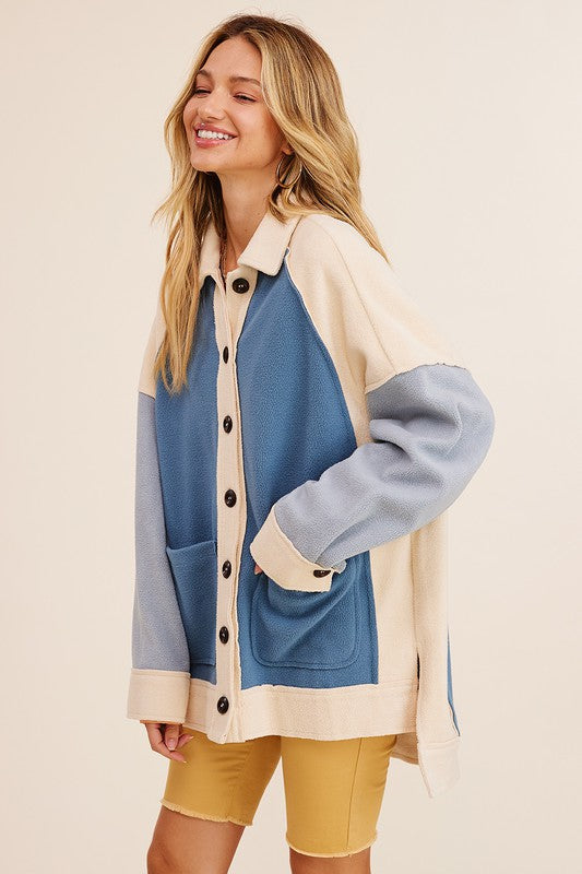 Colorblocked Shacket