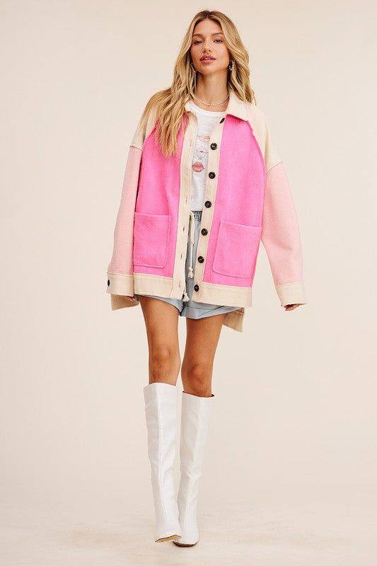 Colorblocked Shacket