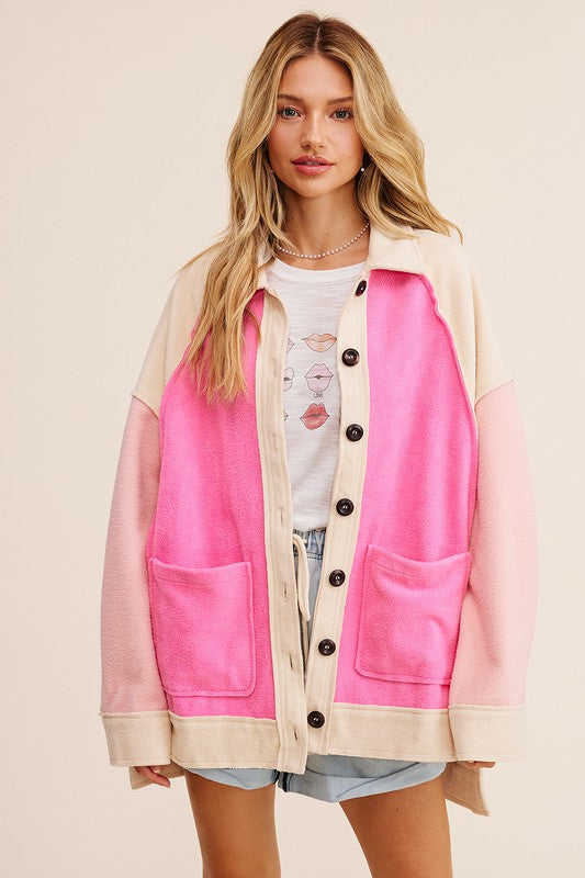 Colorblocked Shacket