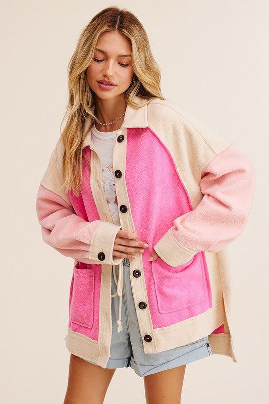 Colorblocked Shacket