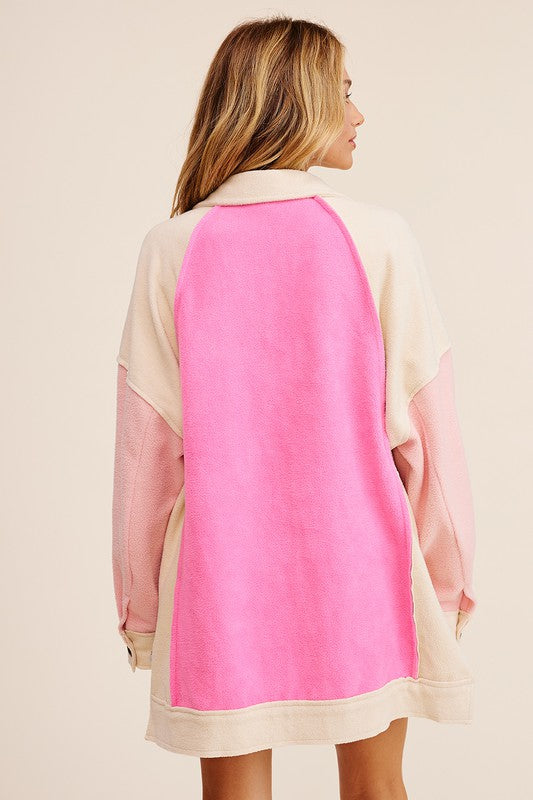 Colorblocked Shacket