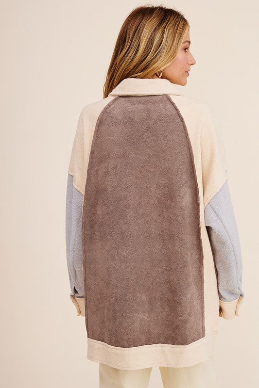 Colorblocked Shacket