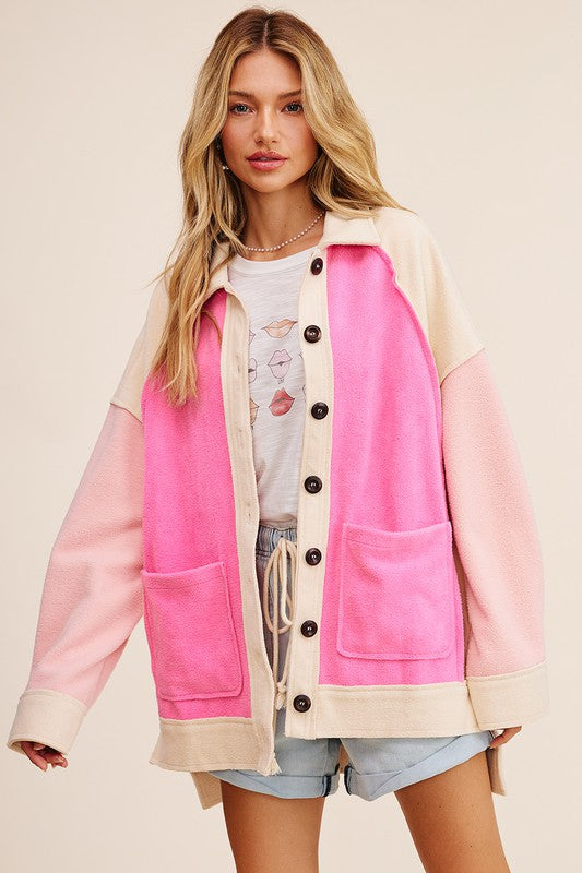 Colorblocked Shacket