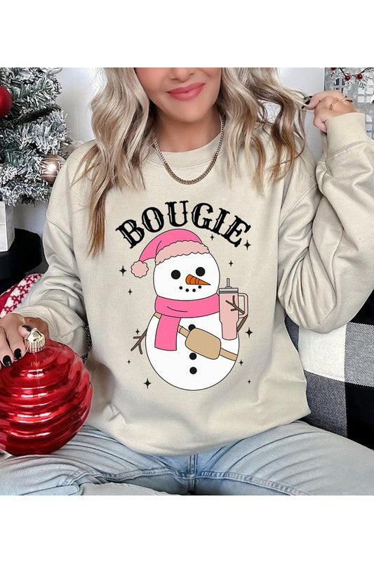 Bougie Snowman Graphic Sweatshirt