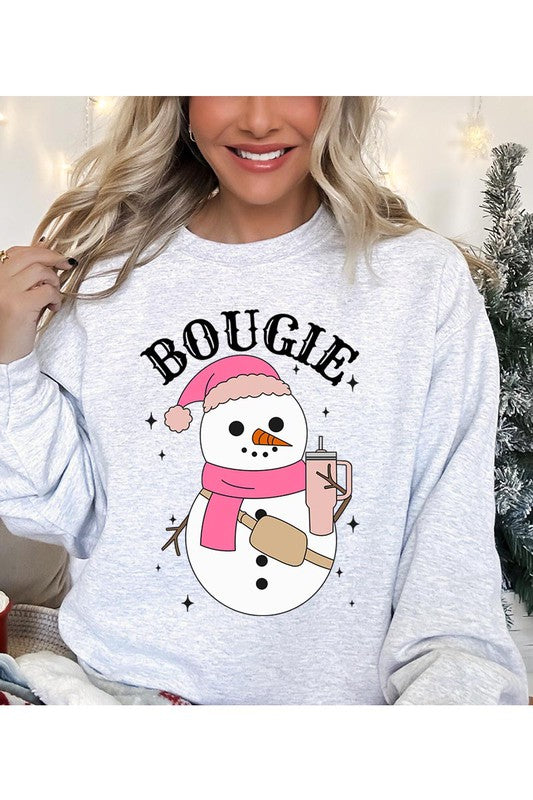 Bougie Snowman Graphic Sweatshirt