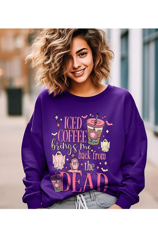 Iced Coffee Graphic Sweatshirt