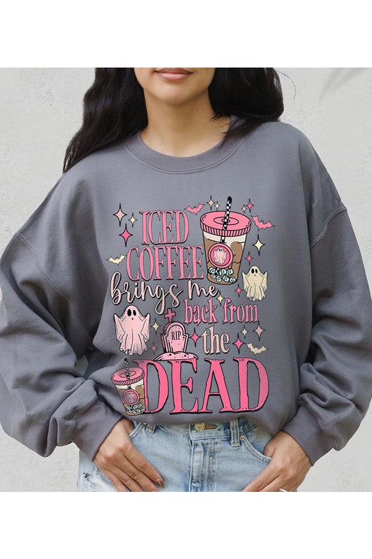 Iced Coffee Graphic Sweatshirt