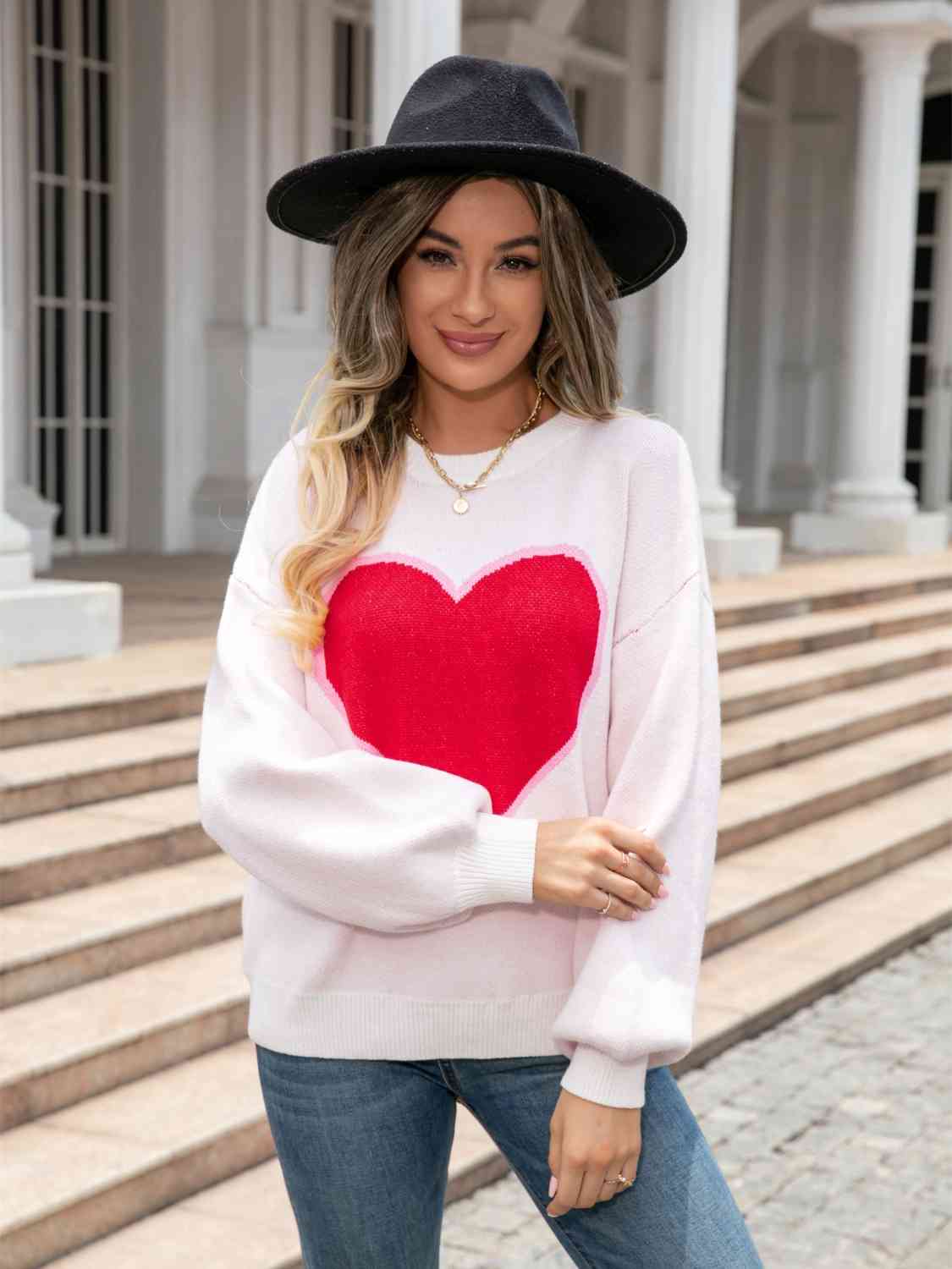 Bold Heart Sweater