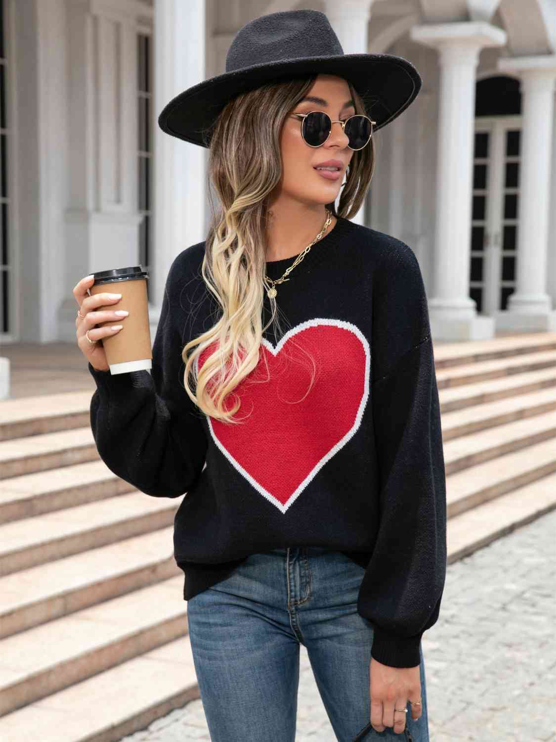 Bold Heart Sweater