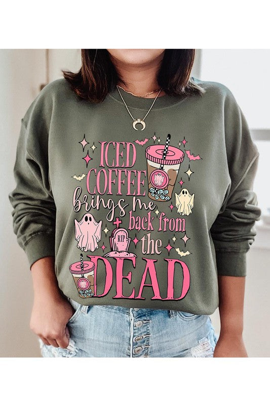 Iced Coffee Graphic Sweatshirt
