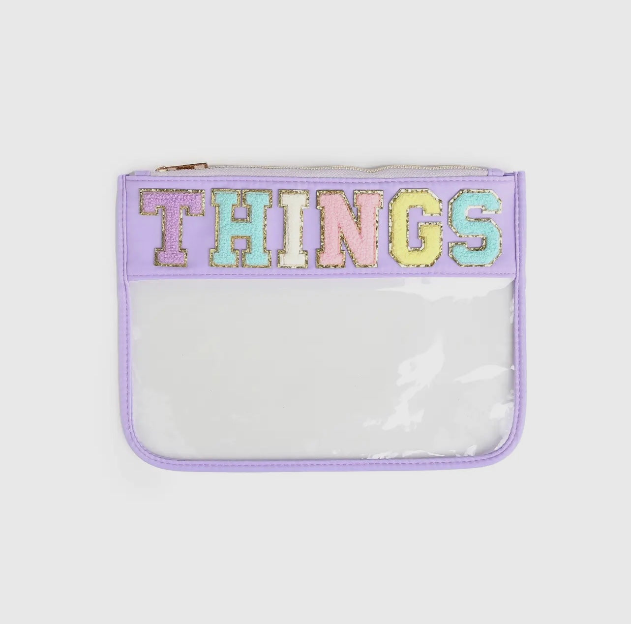 Clear Zippered Letter Pouch