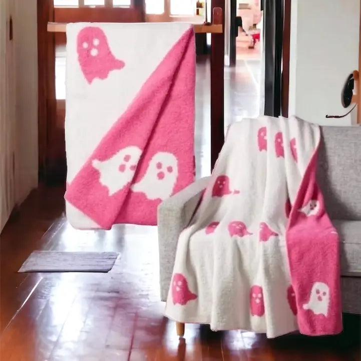 Spooky Soft Ghost Blanket